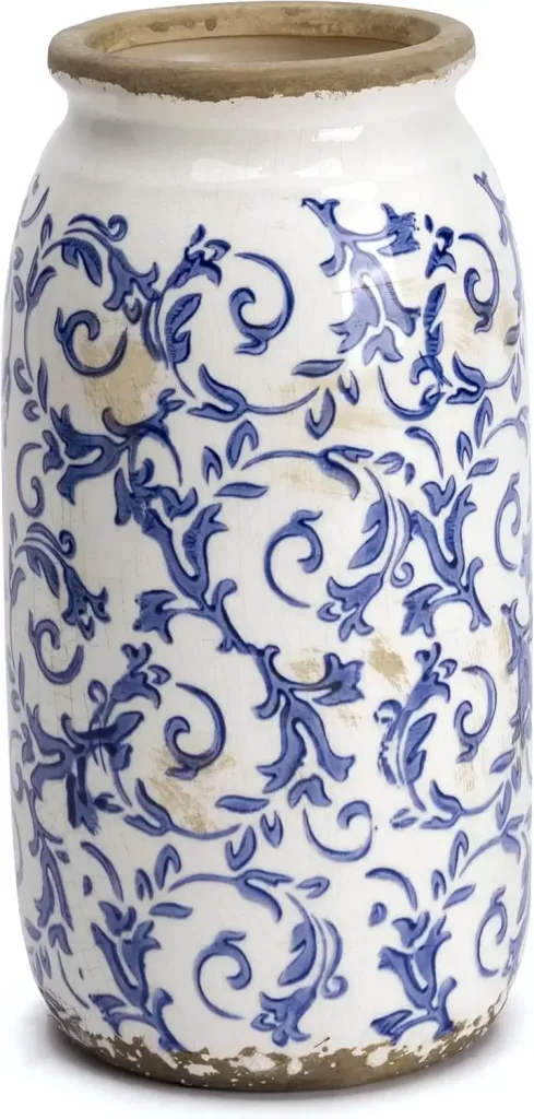 farmhouse vase for summer mantel