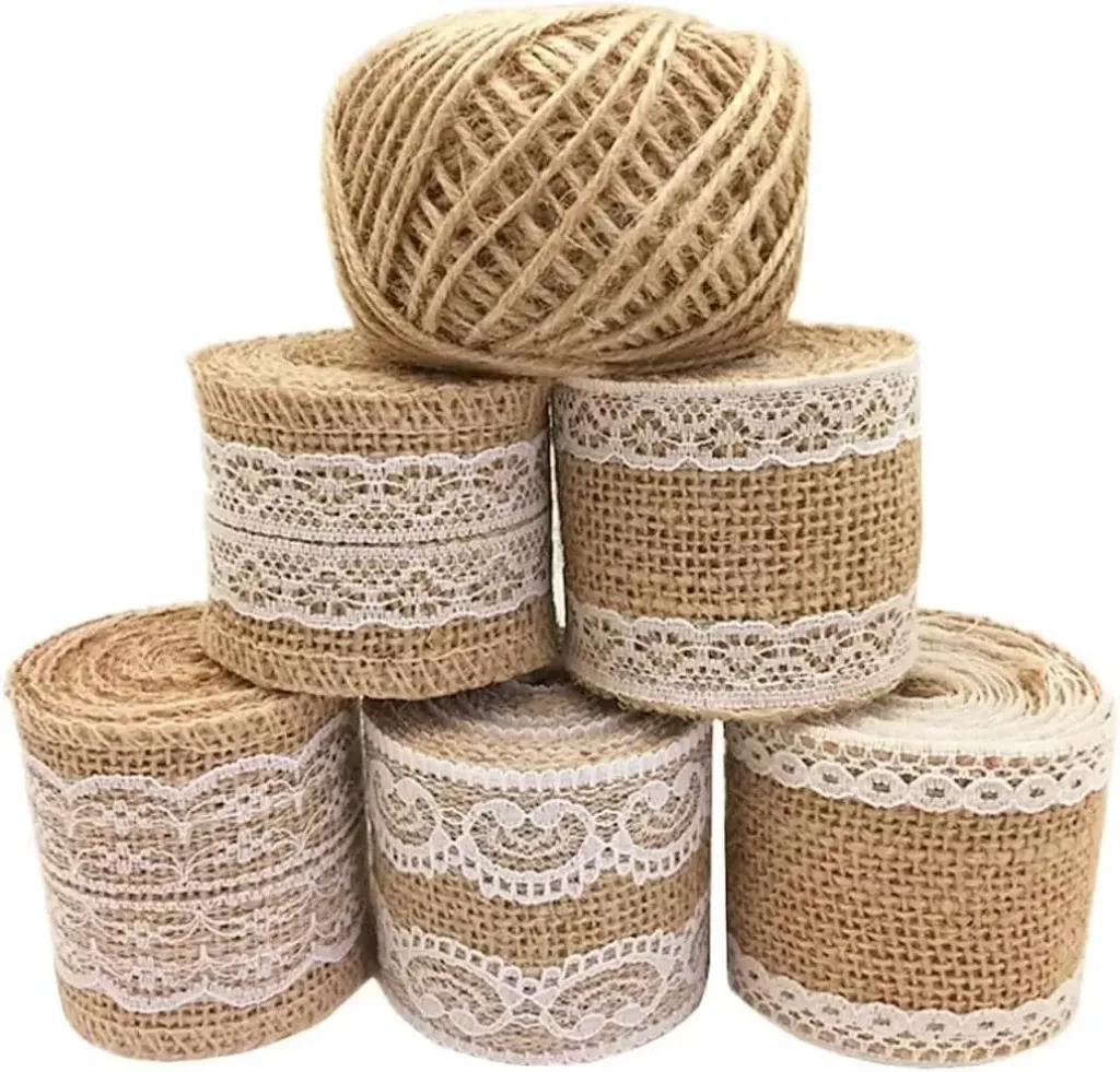 burlap ribbon