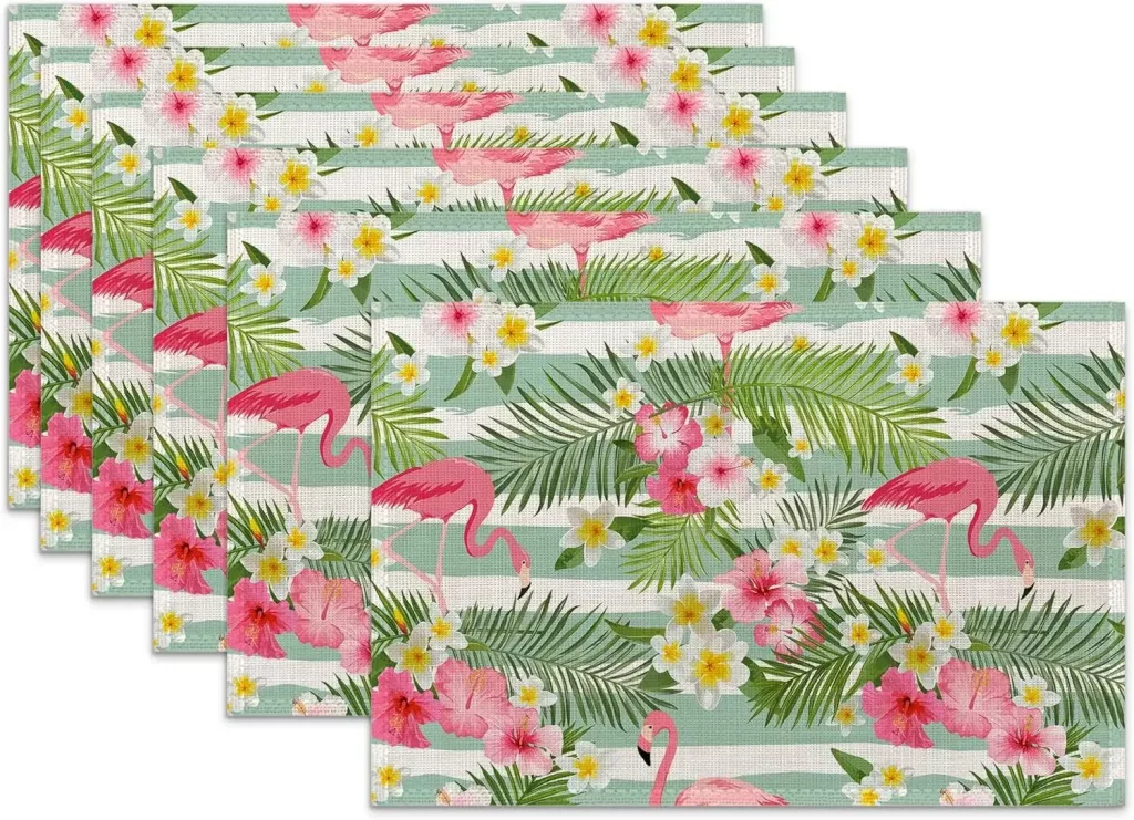 tropical themed placemats