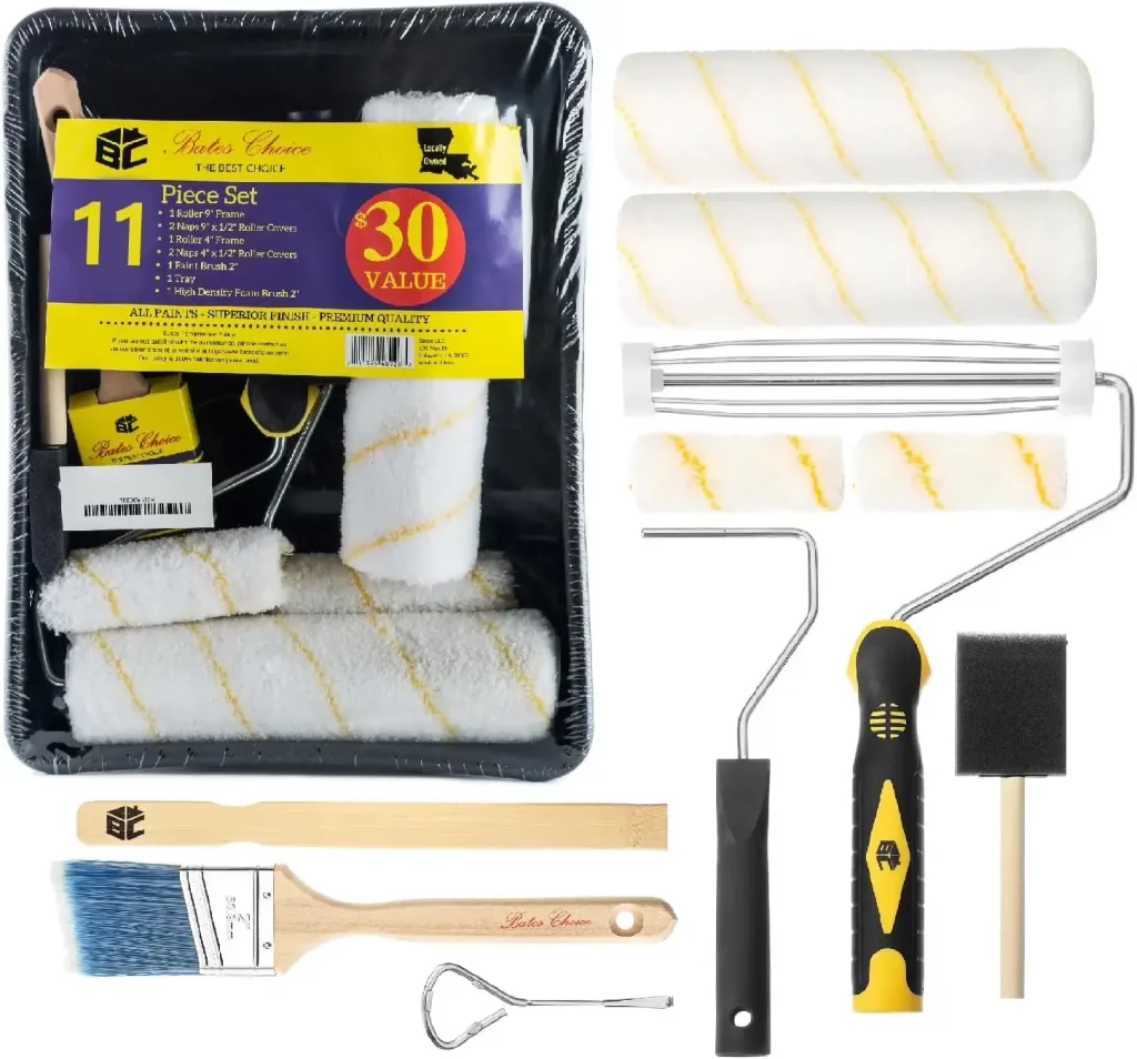 paint brush and roller set for how to paint wood furniture