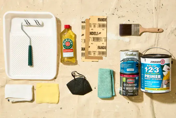 supplies to paint wood furniture 