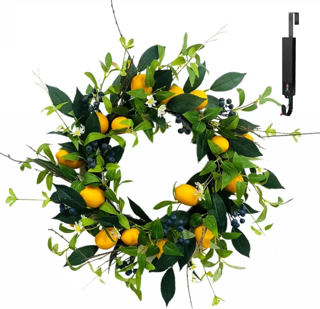 lemon summer wreath