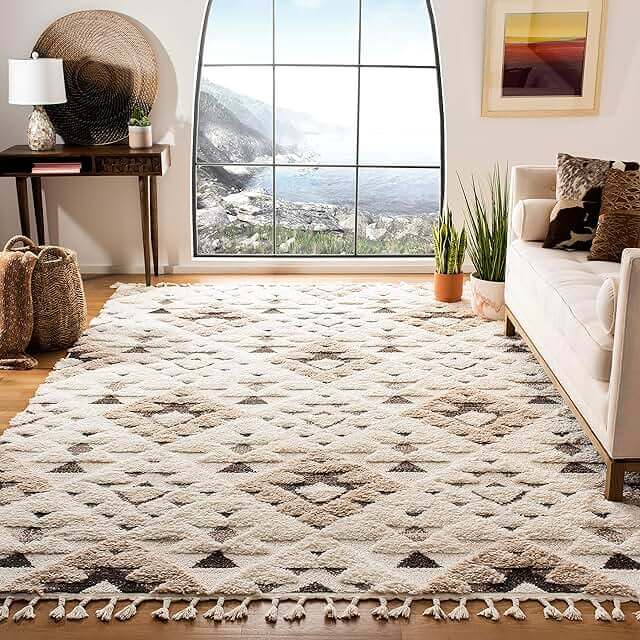 textured rug