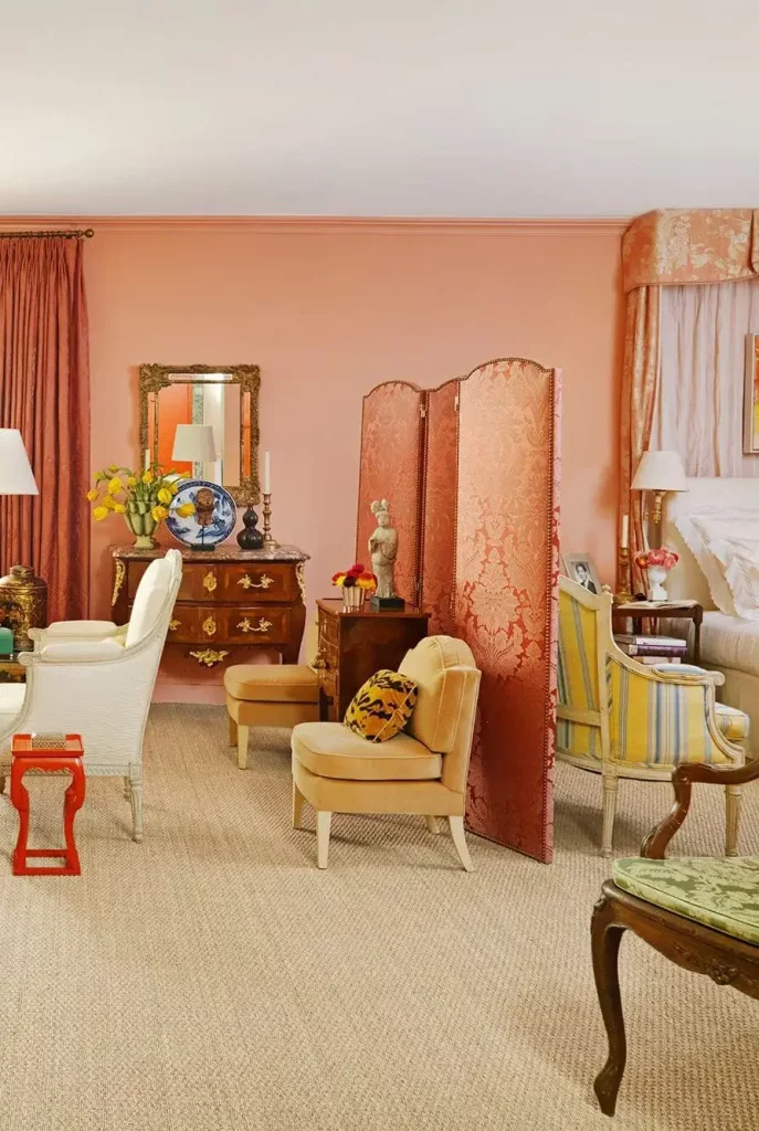 fabric folding partition as a room divider