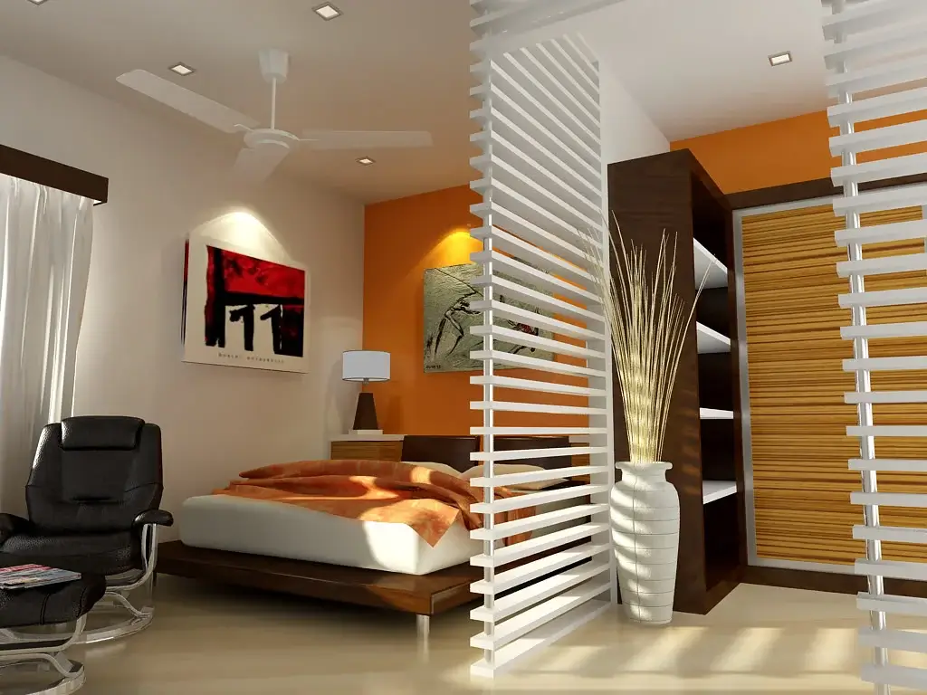 slatted room divider 