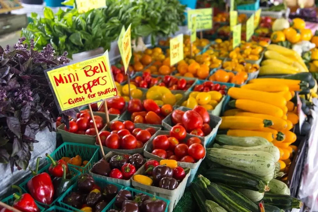 visit the farmers market as a thing to do in the summer