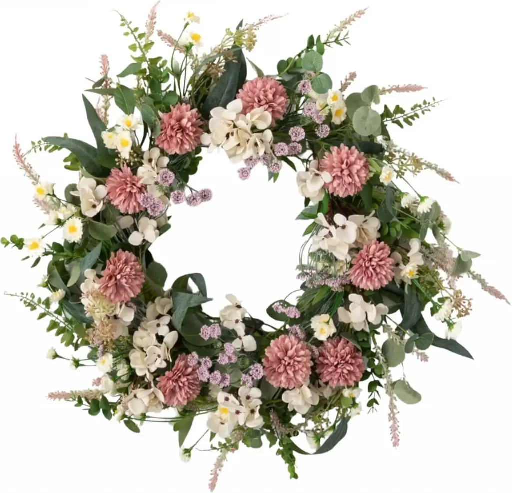 warm toned summer wreath