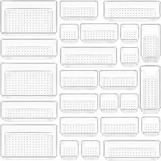 Small space organizers keeping a dorm desk drawer tidy with school supplies and toiletries