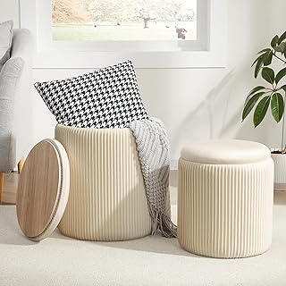 Best dorm storage ottoman doubling as seating and hidden storage in a small dorm room