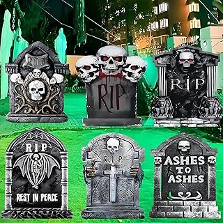 Tombstones for Outdoor Halloween Displays on a Budget
