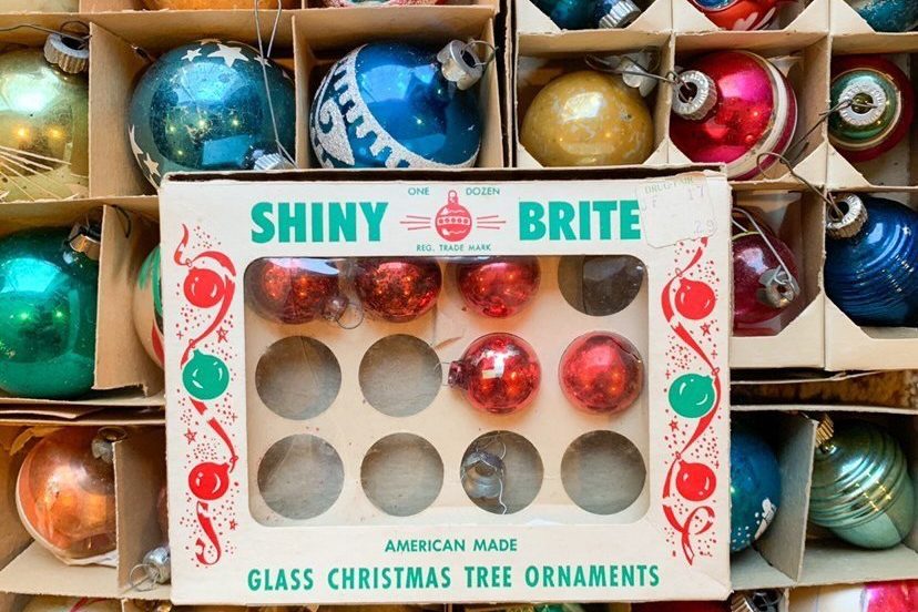 shiny brite vintage ornaments for Old Fashioned Christmas Ideas