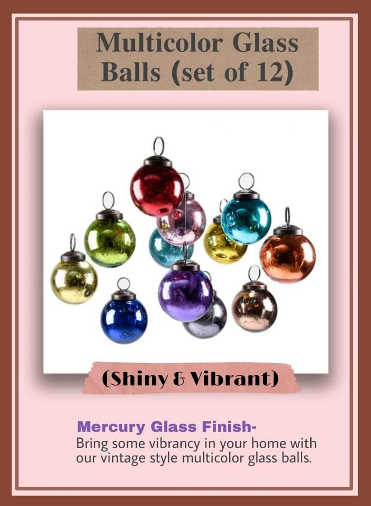 glass tree baubles