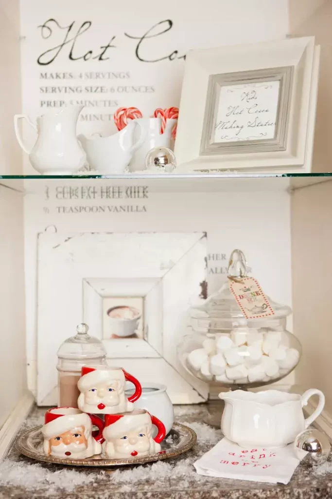 Old Fashioned Christmas Ideas vintage Christmas mugs replace standard coffee mugs for the season