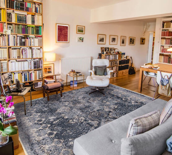 living with oversized rug for a Renter-Friendly Upgrade
