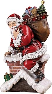 ceramic or plastic Santa figures