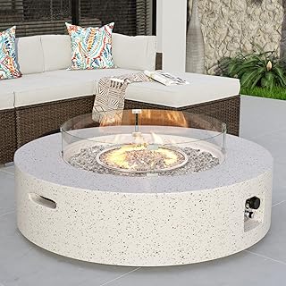 create a cozy winter patio with a patio firepit.