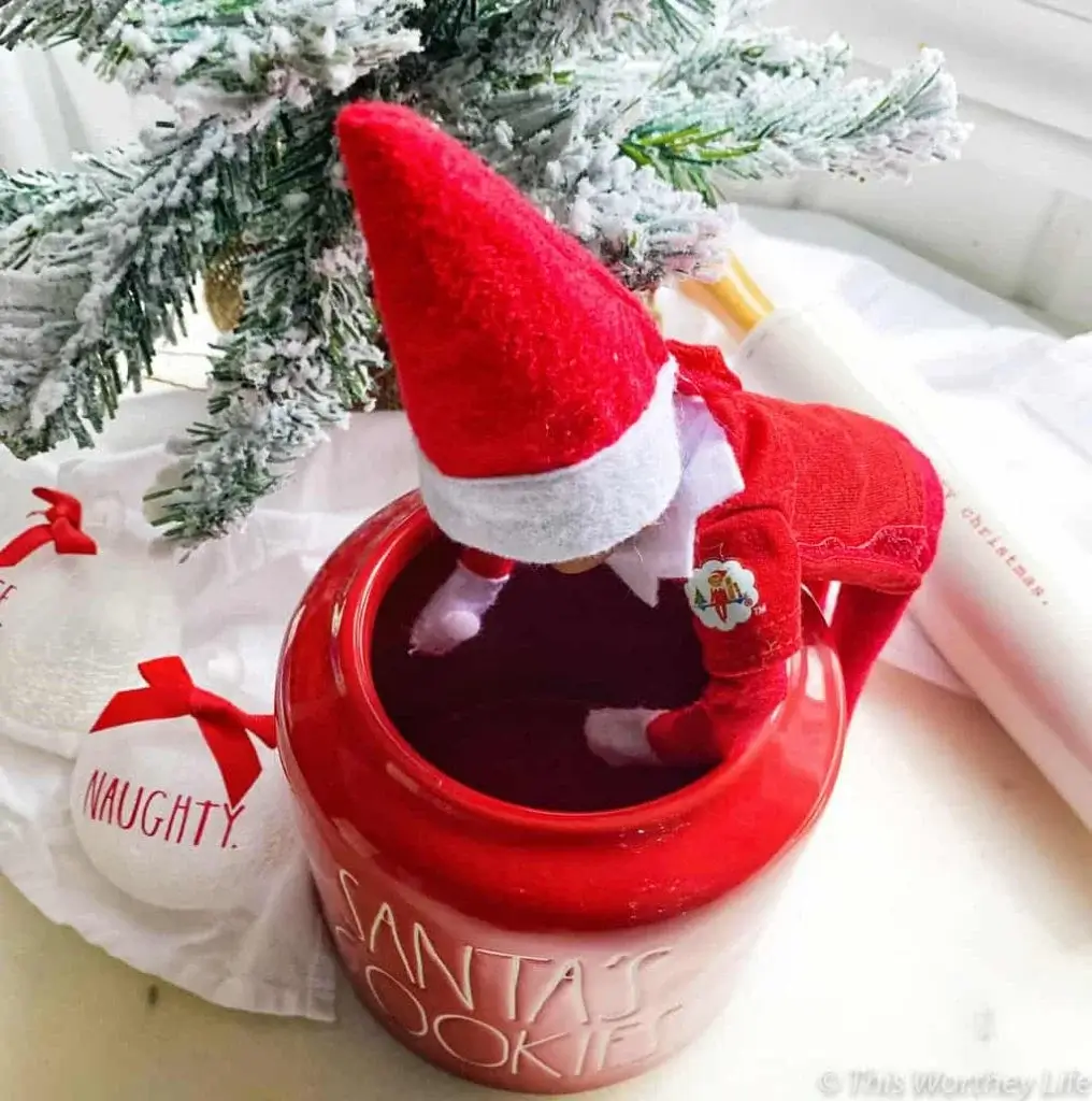 elf in the cookie jar