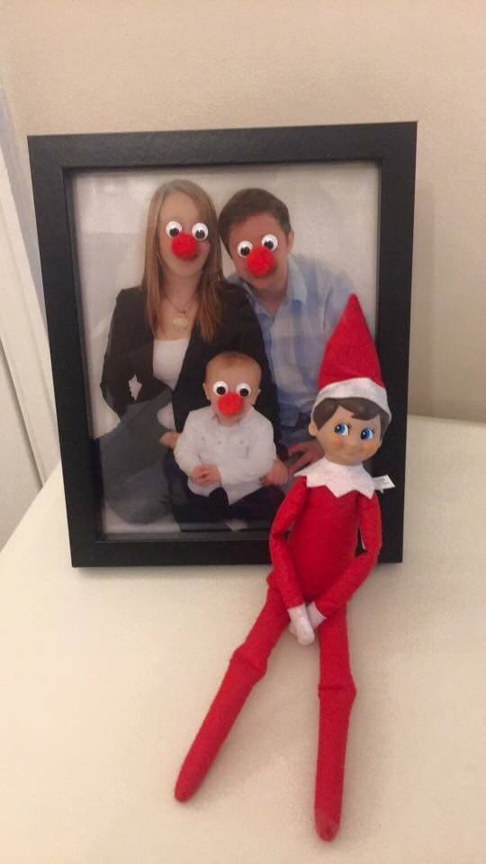 elf on the shelf ideas with family photos
