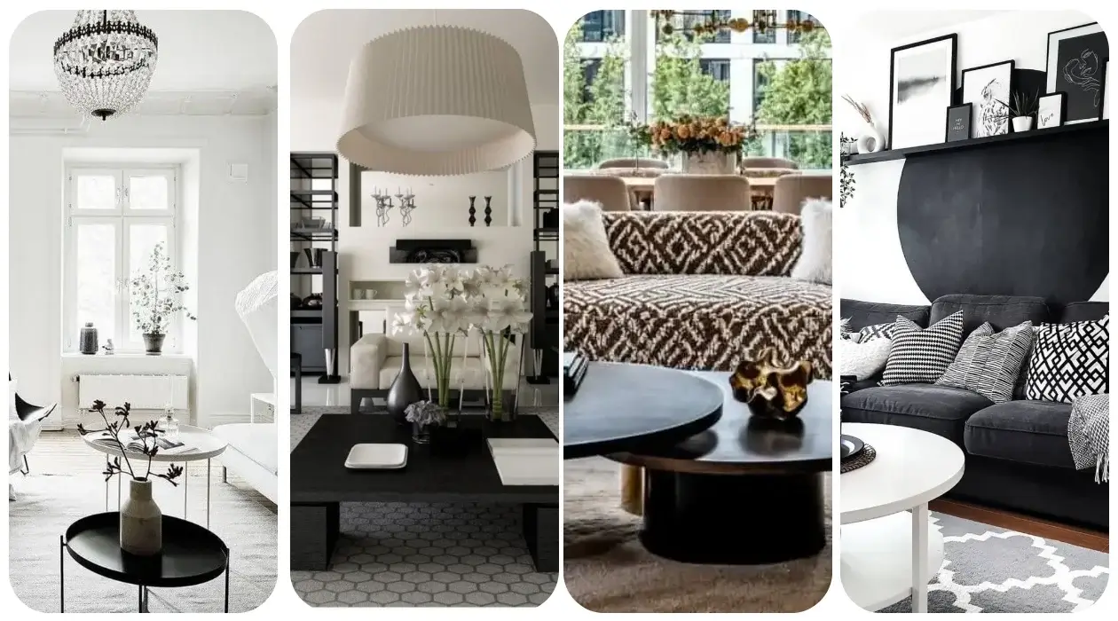 Black And White Design: 7 Styled Color Combinations for Your Living Room