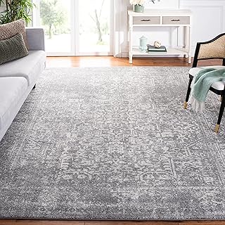 large grey soft pile rug