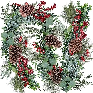 small festive garland table decor