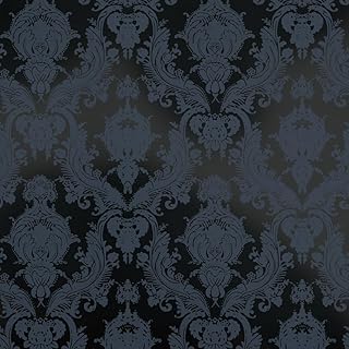 textured art deco black wallpaper