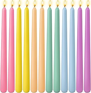 colorful tapered candles
