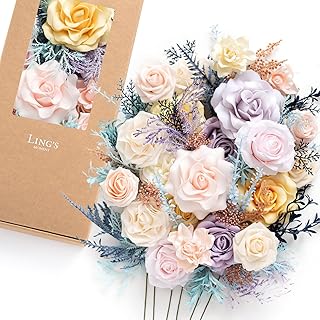 faux flowers for a garden party birthday theme