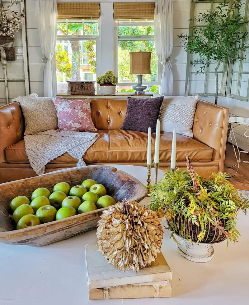 Suburban home decorated in cottage style.