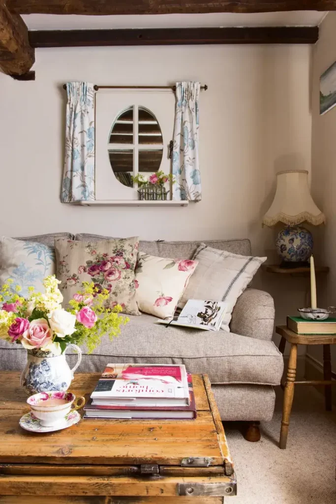 English country cottage with cozy decor and style