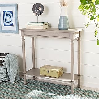 Compact console table under 25 cm deep styled as slim hallway furniture for a narrow entryway.