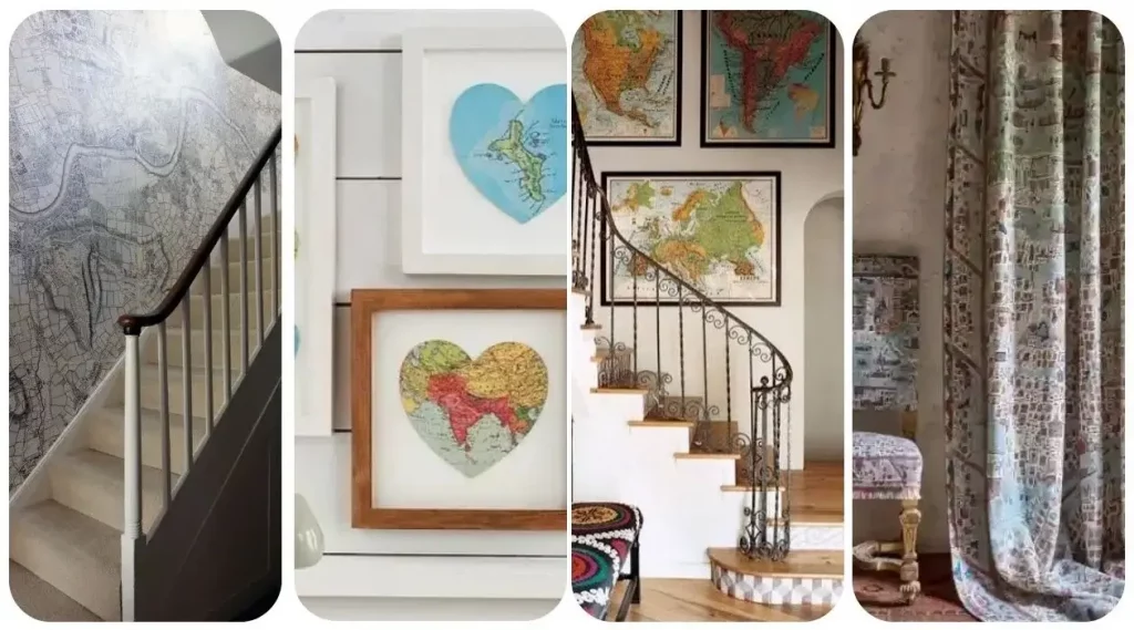 Chart Your Style: 11 Brilliant Map Ideas For Unique Wall Decor