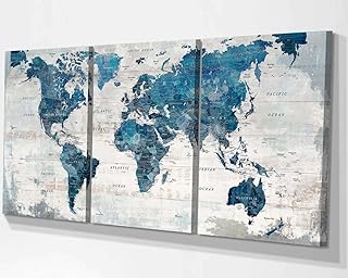 monochromatic map canvases