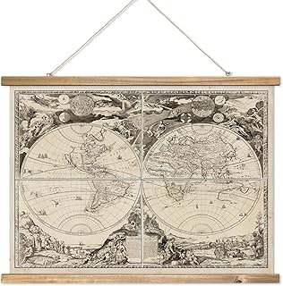 old world hanging map