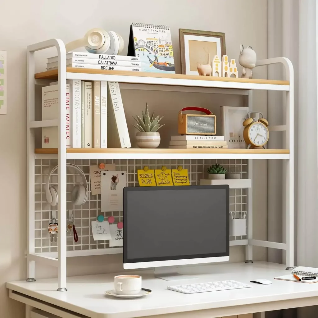 desk organizer to gain additional laundry room storage