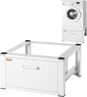washer and dryer stand with drawers