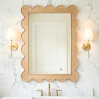 scalloped edge mirror for old circus glam.