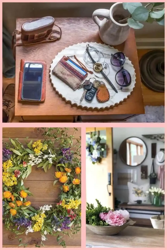 Decorating option for summer season decoration in the entryway