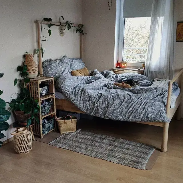 small room interior design using good furniture placement and plants