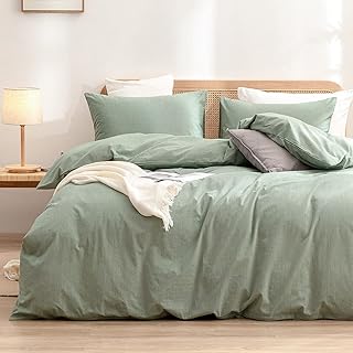 organic cotton bedding comforter set in a summer aesthetic