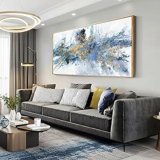 large scale art in a small home entrance design