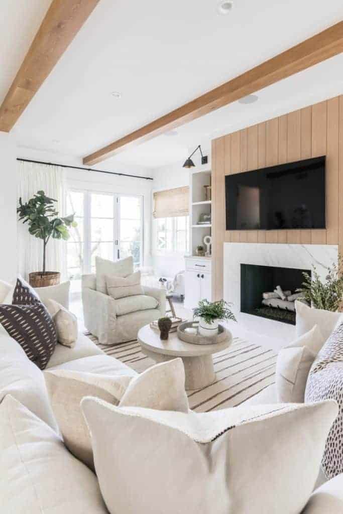A modern, light, and airy living room