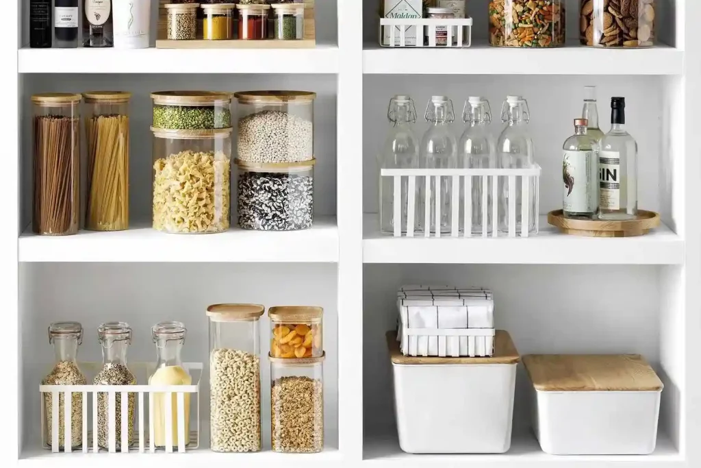 pantry organization supplies as new home presents