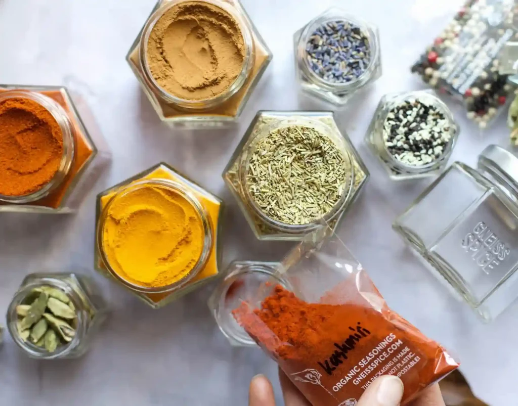 useful housewarming gifts with spices in spice jars