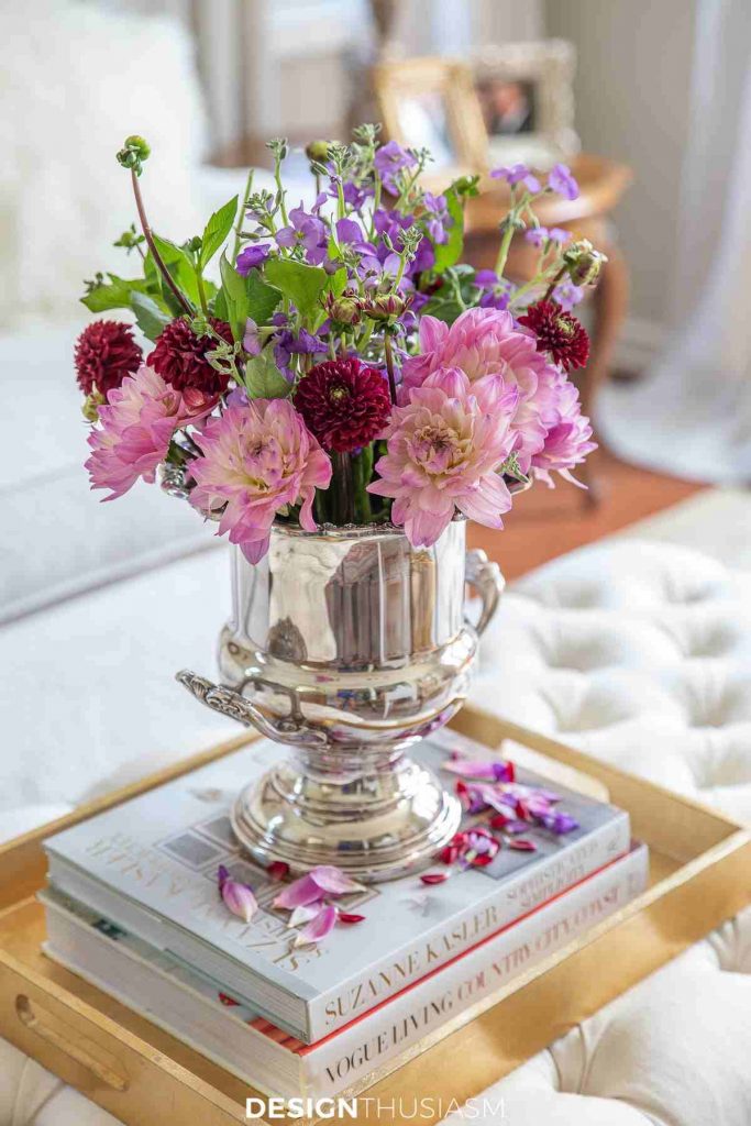 Stunning arrangement of mixed flowers.