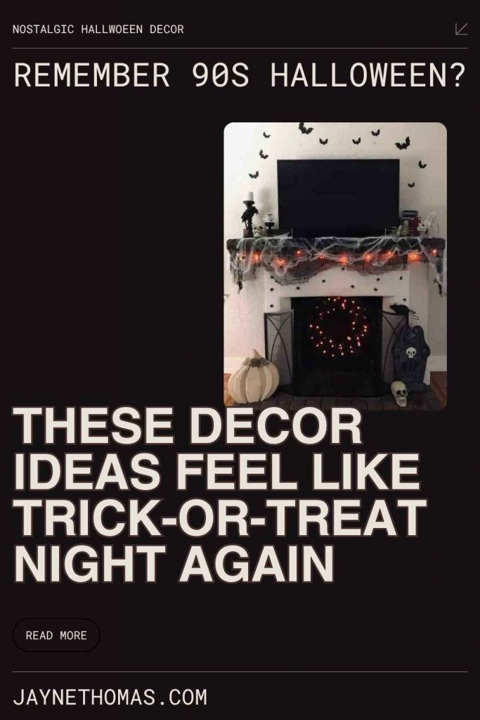 These 90s (vintage) Halloween decorating ideas recreate cozy trick-or-treat memories using affordable decor, thrift store finds, and simple DIY projects.