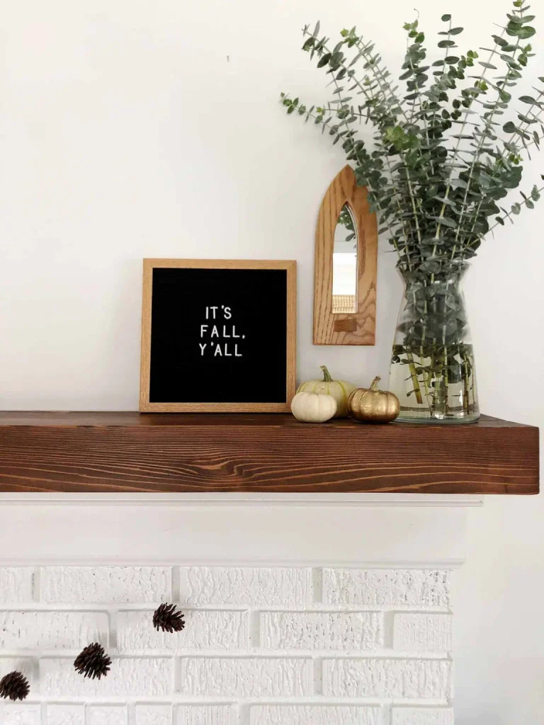 fall sign as simple seasonal decor